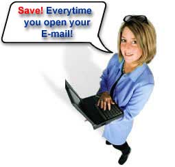 Save every time you open your email